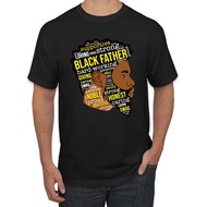 Black Father Support Loving Strong Hard Working Fathers Day Men Tshirt