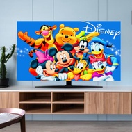 Custom pattern modern New Style High-End tv cover Cloth  lace  smart tv dust flat screen monitor protection hanging desktop LCD animation /24 32 37 43 47 50 52 55 60 65 75 80inch online celebrity111329