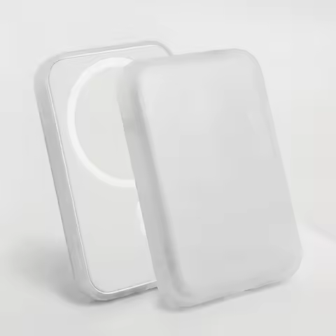 1Pcs Transparent White TPU Charging Case Protector, Compatible With Apple's Original MagSafe Wireles