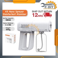 K5 Nano Spray Gun Atomizer Spray Atomizer Gun Sanitizer Spray Disinfectant Spray Gun Nano Spray Sani