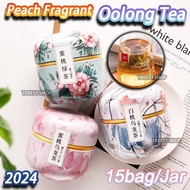 Slimming tea Oolong Tea 45g Puer Tea Peach Green Tea White Peach Oolong Tea with Metal Box Peach Fra