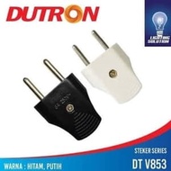 Steker Gepeng / Steker Biasa Dutron Warna Hitam - DV-SBA-01-H