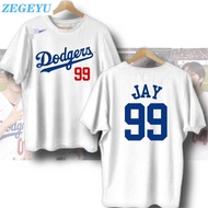 2024 NEW Cod Dodgers TShirt Loose Printed Jay T-Shirt For Unisex ENHYPEN Sport Outdoor T-shirt