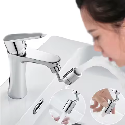 720° Universal Rotation Faucet Splash Filter Faucet Spray Head Water Outlet Faucet Extender Bubbler 