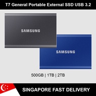 Samsung T7 General External Portable SSD USB 3.2 Size Capacity: 500GB | 1TB | 2TB