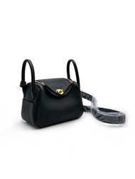 Hermes Mini Lindy 黑金 G刻
