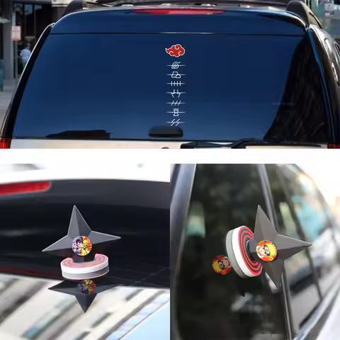 Naruto Akatsuki Car Sticker Anime Car Windshield Stickers Cartoon Waterproof Car Decoration Accessor