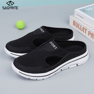 SAGYRITE Sneakers for Men and Women Lightweight Casual Shoes Plus Size Hollow Half Slippers Walking Shoes Size 35-48