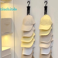 [TinchitdeS] Baseball Cap Storage Organizer With Eight Clips Wall Mounted Cap Holder Closet Storage 