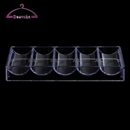 [Amleso2] 100 Chips Tray 5 Rows Professional Casino Game Accessory 20.5 x 7.8 x 2.8cm