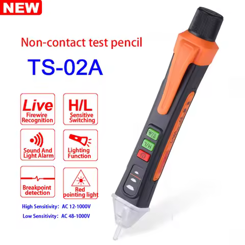 T02A Smart Voltage Detector Non-Contact Test Pencil Voltage Detector Pen Voltage Indicator Breakpoin