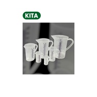 Combo of 3 graduated measuring cups, plastic measuring cups, diverse capacities - Kita Appliances
