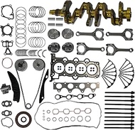 Head Gasket Set Timing Chain Kit & VVT Engine Overhaul Rebuild Kit Crankshaft Connecting Rods & Pist