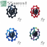 AARON1 Bike Rear Derailleur Aluminum Road Bike Jockey Wheel Jockey Wheel Guide Cycle Transmission Ac