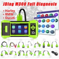 JDiag M300 Motorcycle Scanner Full Diagnosis for Harley Ducati BMW D87 D88 Yamaha Honda ABS CO idle 