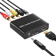 Penyesuai HDMI ARC, Pengekstrak Audio ARC dengan Digital Optical TOSLINK SPDIF Coaxial dan Analog 3.