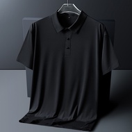 Ice Silk T-Shirt Men's Clothing Extra Large Summer Plus Fat Guy Plus Size Super Fat Guy Fat Guy Clot