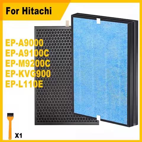 for Hitachi EP-A9000 EP-A9100C EP-M9200C EP-KVG900 EP-L110E Air purifier Replacement HEPA+ Activated