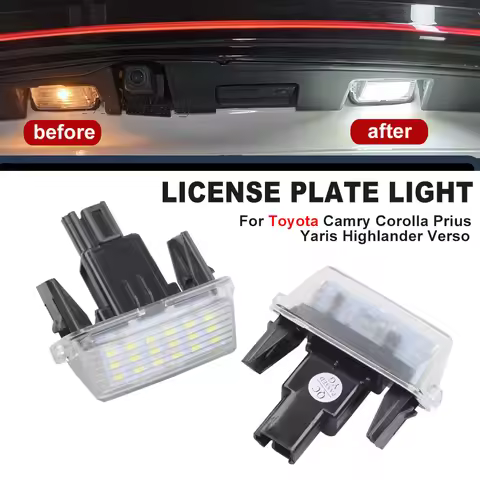 2PCS For Toyota Auris E1 E18 Avensis Avalon Camry Hybrid Corolla Fielder Esquire Highlander LED Lice