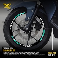 Cutting Sticker Rim Yamaha Lexi 155 Sticker Variation Rim Motorcycle Accessories Rim 14 inch reflect
