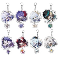 Honkai Star Rail Sunday Acheron Black Swan Game keychain made of transparent acrylic material