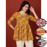 Kurti Indian Women Kurtis Top Saree Sari Punjabi Suit Readymade Kurti UD39759APTP