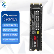Kiki NGFF SATA 3 M.2 2280 SSD 3D TLC 520MB/S Internal Solid State Drive แล็ปท็อปไดรฟ์ Solid State โ