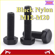 Black Nylon Allen Screw Plastic Screw Insulated Hex Head Screw Plastic Bolt Screw M12/M14/M16/M18/M2