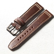 Handmade Genuine Leather Watch Strap Men's Vintage Watch Strap 20MM 21MM 22MM Genuine Leather Top Gr