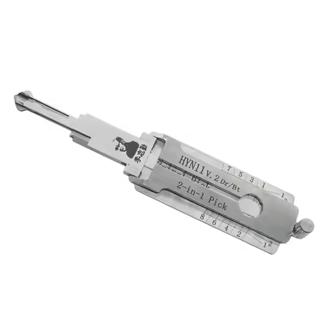 Original Lishi HYN11 V.2 2 in 1 Locksmith Tool Lock Pick&Decoder Flat Milling for Hyundai Elantra/Tu