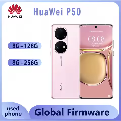 Huawei P50 4G Smartphone 6.5'' 90Hz OLED Snapdragon 888 8GB RAM 128GB/256GB 50MP Camera 66W Fast Cha