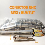 Iron BNC Connector + Tail | Taiwan Thread BNC Connector (Connection) | CCTV Connector