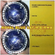 BLUE STAR SAPPHIRE BIRMA - Ada Royal Safir Srilanka Ceylon