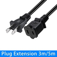 2 Pin Plug Power Socket Extension Cord 3/5 Meter Safety Mark Plug