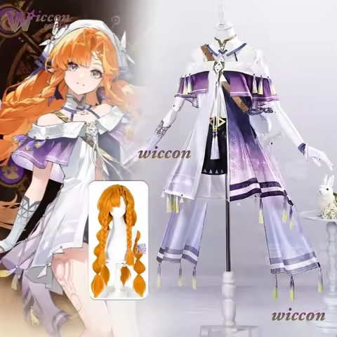 YouK Game Wuwa Wuthering Waves Sigrika Cosplay Costume Full Set Sigrika Cosplay Wig Women Halloween 