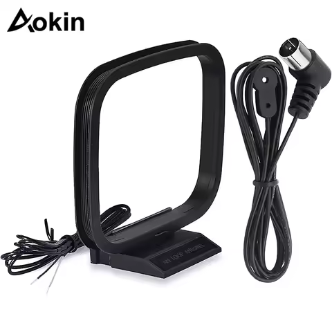 75 Ohm FM Antenna FM Antenna and AM Loop Antenna for Pioneer Onkyo Yamaha Marantz Indoor HD Radio FM