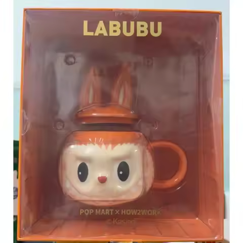 LIMITED Anime Peripheral POPMART LABUBU MOKOKO HOW2WORK Flower Ceramic Cup Series Blind Box Home Dec