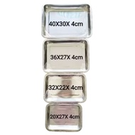 12 PCS TRAY 32X22X4 STAINLESS TRAY