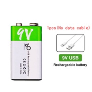 USB Type C Rechargeable Battery 1.2V Lithium Li-ion AA 9V SMARTOOOLS