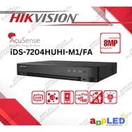 Hikvision iDS-7204HUHI-M1/FA Acusense 4CH 8MP H.265 Pro+ DVR with Facial Recognition and AoC