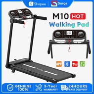 Foldable Electric Treadmill Music Heart Rate Detection APP Massager Bluetooth 200KG Load-bear M10