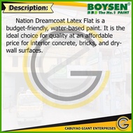 ∵ ◷ ➻ Nation N-1540 Dreamcoat Flat Latex White by Boysen (16 liters pail)