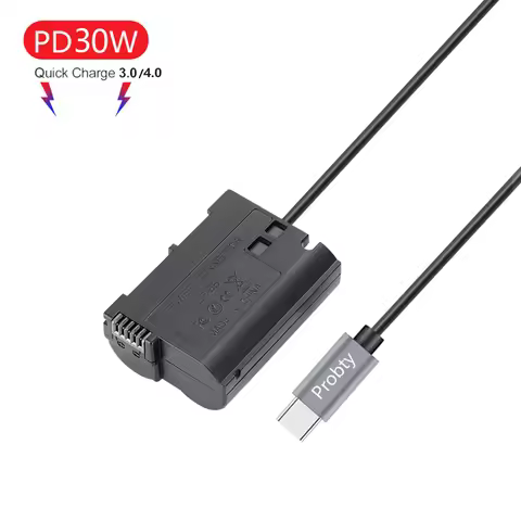 EN-EL15 Dummy Battery USB C DC Power AC Adapter for Nikon D7000 D7100 D7200 D750 D800E D810A Z5 Z6 Z