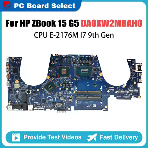 For HP ZBOOK 15 G5 Motherboard DA0XW2MBAG0 I5-8300H I7-8750H E-2186M P1000 P2000 L28695-601 Pavilion