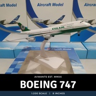 Eva Air B747 Diecast Plane Model (with landing gears)