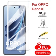 For Oppo Reno10 5G Screen Protector 9D Tempered Glass Clear HD Flim Full Cover High Hardness Front F