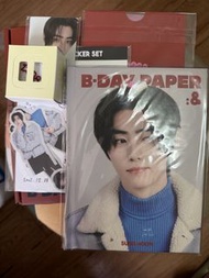 enhypen sunghoon 生日禮 小卡 birthday paper 朴成訓