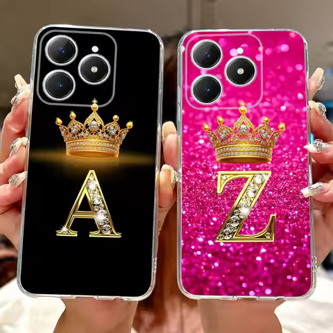 For Realme Note 60 Case Note60X Luxury Fashion Letters Cover Soft Silicone Phone Case For Realme Not
