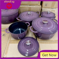 [in stock][Fig color] Japanese enamel pot cast iron pot stew pot soup pot household non-stick enamel induction cooker universal YWXO