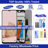 Original For Samsung Galaxy A02S A025 LCD Touch Screen Digitizer Assembly Replacement with Frame For